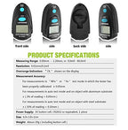 allsun EM2271A Digital Paint Gauge Thickness Meter, Car Mini Coating Paint Tester LCD 2.2mm/80mil Data Hold Black