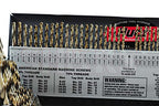 Shars 1/16-1/2", A-Z, #1-#60 115 pcs Cobalt Jobber Drill Set with Huot Index Box 135° Point Angle 404-2203C L