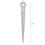 Metal Ruler-Style Feeler Gauge Set - 10 Blades Stainless Steel Gap Measuring Tool (0.04-0.40" & 1-10mm), 0.001" Accuracy for Valve/Spark Plug