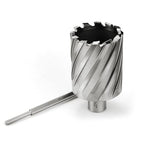 OSCARBIDE 2"x2"Annular Cutter,3/4 inch Weldon Shank,2 inch Cutting Diameter 2 inch Depth of Cut,2 Flat Mag Drill Bit with Pilot Pin for Magnetic Drill Press,1 Piece