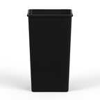 50 Gallon Black Square Commercial Trash Garbage Can | Outdoor Office Restaurant School Kitchen