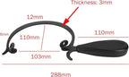 Jewelers Saw Frame, Alloy Curved Coping Saw Frame with Black Handle Handicraft Tools for Decoration, Hobby, Craft Processing, Jewelry Stores