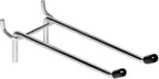 10 Pcs Pegboard Hooks, 6 Inch Peg Board Hooks, Pegboard Pegs Accessories with Rubber Tipped, Double Peg Hook Fit 1/4” Hole, Heavy Duty Tool Utility Hook for Hanging Tools, Bags and More