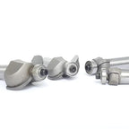 4pcs Cove Router Bit Set,1/2" Shank,Radius 3/16",1/4",7/16", and 9/16",Cove Edging Cutter for Wood Profiling,Routing,Molding