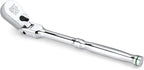 SK 3/8" Drive Flex Head Ratchet Handle, 90-Tooth Ratchet,Premium CR-V Construction, Reversible Design, with Contoured Handle