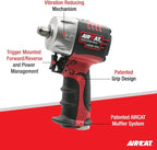 AIRCAT Pneumatic Tools 1059-VXL: 3/8-Inch Vibrotherm Drive Composite Compact Impact Wrench 750 ft-lbs of Torque
