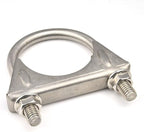 2 Inch Clamps Heavy Duty 2" Stainless Steel U Bolt Muffer Exhaust Clamp Hanger for Pipes (51mm)