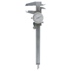 Stainless Steel 6-Inch Dial Caliper - Measuring Range 0-6 Inch for Internal and External Dimensions and Depth - Easy to Use Tool With Suitcase