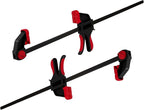24-inches Bar Clamps for Woodworking 2-Pack, Quick-Release Wood Clamps,150LB Load Limit with Built-in Ruler, for DIY Projects & Cabinet Installation