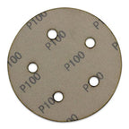 BHA 5" Inch 5 Hole Hook and Loop Sanding Discs for Orbital DA Sanders - 100 Pack (120 Grit)