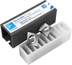 14mm Square Straight Carbide Cutters, for Woodturning Replacement Cutter Knives, Fits Spiral, Helical Planer Cutter, Wood Lathe Turning Tool, 10-Piece (14x14x2.0-30°)