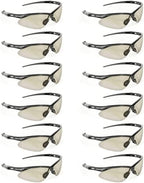 Malta Dynamics APEX Safety Glasses – Construction Safety Glasses for Men and Women with Anti Scratch and Anti Fog Protection, ISEA & ANSI Z87 Compliant (Indoor/Outdoor, 12 Pairs)