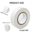 QILIMA White Electrical Tape 10 Pack 3/4-Inch by 60 Feet,Lead-Free Flame Retardant Electrical Tape, Adhesive for General Home Vehicle Auto Car Power Circuit Wiring (130mic)