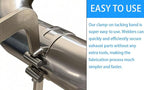 2"2.5" 3"3.5" Stainless Steel Exhaust Tack Welding Clamp-On Kit | Heavy-Duty Corrosion-Resistant Tool for Automotive Exhaust Fabrication & Professional Welding Projects (4PCS)
