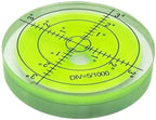 Round High Precision 2.4inch 60MM Accuracy 15'/2 Aluminium Cardan Circular Bullseye RV leveling Bubble Levels For Motorhome, Camping, Trailer, Construction, CNC machine