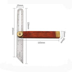 360 Degree Sliding T-Bevel Carpenters Angle Finder, 9 Inch Angle Ruler Wood Bevel Protractor Tool