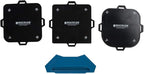 Rockler Corner Cutter Router Template (Set of 3) w/Rubber Strips - Woodworking Tools for Smooth & Consistent Corner Curves - Perfect Router Jig for Creating Quarter-Round Corners
