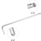 TOP-VIGOR 5Pcs 3/16" Ball End Hex Key Wrench, L Shaped Long Arm Allen Wrench for Household DIY, Professional Machine Repairing, CR-V