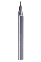 YONICO Router Carving Bits CNC Engraving Solid Carbide V Groove 22 Degree Zero Point 1/4-Inch Shank 14106q