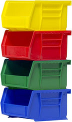 Akro-Mils 30210 AkroBins Plastic Storage Bins, Space-Saving Stackable Bins for Garage, Pantry, Craft Organization, 5-Inch x 4-Inch x 3-Inch, Green, 24-Pack