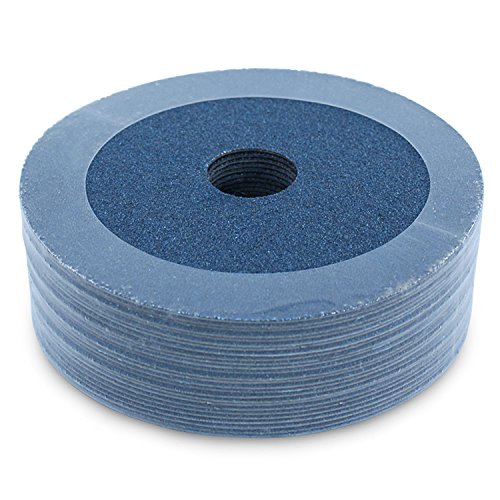 BHA Zirconia Resin Fiber Sanding and Grinding Discs, 4.5” x 7/8”, 80 Grit - 25 Pack