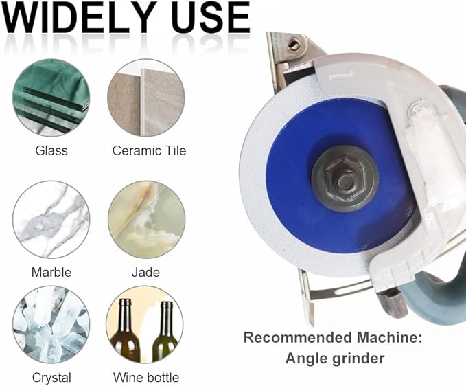 SHDIATOOL Diamond Glass Cutting Disc 4-Inch Saw Blade, Ultra-Thin Cut Off Wheel for Tile Ceramic Porcelain Marble 100mm (10 of Pack)