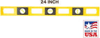 Mayes 10101 Polystyrene 2 Ft Level, 24 Inch Level Made in the USA, Contractor, Plumber, and Carpenter Tools, Impact Resistant Frame, Three Vials, Accurate to .001 Inch, Won’t Scratch Work Surfaces