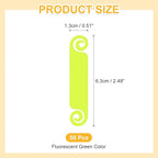 PATIKIL Cable Tags Flexible Cable Management Labels Cord Identification Tags, Wire Cord Markers for USB Computer Phone Charger Power - 100Pcs (Fluorescent Green)