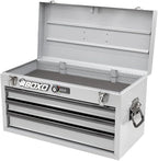 Boxo USA Hand Carry Tool Box 3-Drawer Heavy Duty Steel Toolbox with Lock System (Nardo Gray)