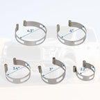 5PCS Exhaust Pipe Tacking Band For Tig Welding Fabrication 2" 2.5" 3" 3.5" 4"