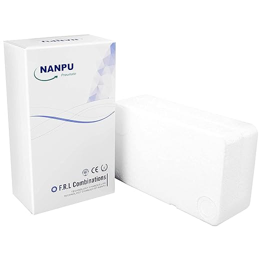 NANPU 3/4" NPT Industrial Grade 3 Stage Air Drying System - Particulate Filter, Coalescing Filter, Desiccant Dryer & Air Regulator, Metal Bowl, Manual Drain, Suitable for Paint Spray＆ Plasma Cutter