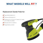 5 Inch Sander Hook and Loop Replacement Pad for Ryobi RS290 RS280,5 Inch 8 Hole Universal Hook and Loop Orbital Sander pad for Craftsman（3 Pack）