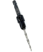 FTG USA Adjustable Wood Countersink Drill Bit #6 (9/64") with Tapered Drill Bit for Woodwork