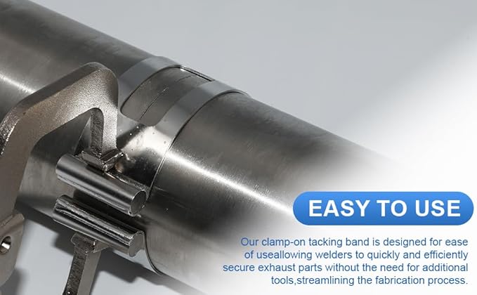 4 Inch Stainless Steel Exhaust Clamp, Universal for Welding and Exhaust Pipe Repair (4 inches)