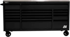 Homak 72” Roller Cabinet w/Stainless Steel Top RS Pro Workstation (Midnight Black)