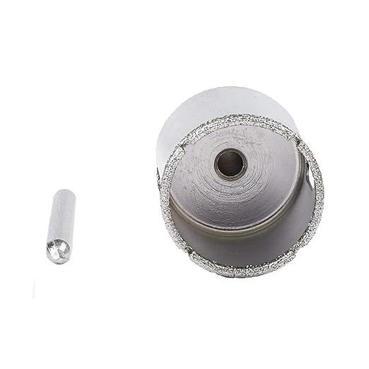 Drilax 1-3/8" Diamond Hole Saw | Removable Pilot Pin for Precision Locator & Wet Drilling | 3/8" Shank for Ceramic, Porcelain, Tile, Quartz, Granite, Marble | Perfect for Faucets, Soap Dispensers