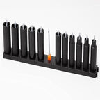 ToolBox Widget Socket Organizer ⅜ Inch Pro Series – Modular Magnetic Socket Holder with Missing Tool Indicator – Size Stems NOT Included - 1 Pack, 12 Organizers