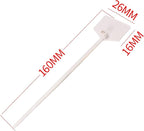 6 in Marker Nylon Cable Ties, Plastic Water Proof Tags, Self-Locking Written-on Cable Marker, Security Seals Label for Cabling, Wire Marking Label, Shipping Hanging Tags - Green/ 100pcs