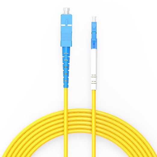 3m(9.84ft) OS2 SC/LC to SC/LC Fiber Patch Cable Single Mode Fiber,9/125µm OD 3.0mm Cable Diameter Fiber Optic Cable