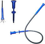 Telescoping inspection mirror with LED lights，Flexible Claw Grabber Tool Magnetic 4 Claw Picker. Combination tool set. Easy to extendable observe and grab the items in the gap picker upper grabber