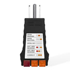 Outlet Tester, Circuit Tester for Grounding Products, AC Electrical Receptacle Tester for North American Outlets, Black