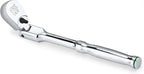 SK 1/4" Drive Flex Head Ratchet Handle, 90-Tooth Ratchet, Premium CR-V Construction, Reversible Design, with Contoured Handle