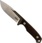 Prandi Cortel Traditional Fixed Blade Knife – Bushcraft Full Tang Survival Knife with Handmade Leather Belt Sheath for Hunting, Camping, Tactical, and Outdoor Field Use – AISI420MoV Steel – 3.076.T