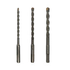 3PCS Rotary Hammer Drill Bits, SDS Plus Shak, 1/4"x6", 5/16"x6", 3/8"x6"