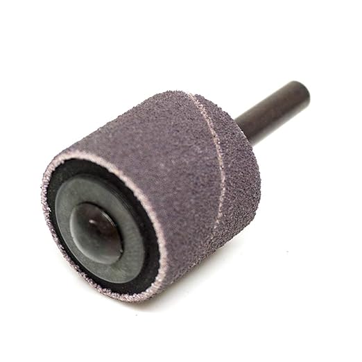 Benchmark Abrasives 1" x 1" Aluminum Oxide Abrasive Spiral Bands for Rotary Tools, Drum Sleeves for Sanding Deburring Blending Polishing on Metals Plastic Wood Rubber (10 Pack) - 80 Grit