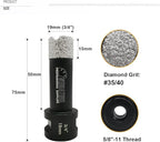 SHDIATOOL Diamond Core Drill Bits, Diameter 3/4-inch Tile Hole Saw, Driling Depth 35mm for Porcelain Ceramic Marble Nature Stone 5/8 inch-11 Thread