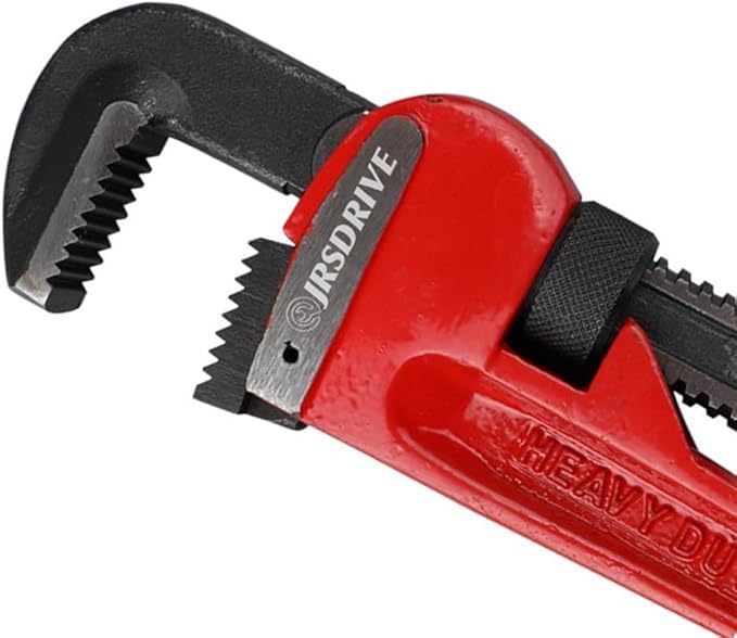 1 Piece Pipe Wrench 10 inch Heavy Duty Adjustable Plumbing Wrench Construction & Heavy-Duty Applications for Industrial & Professional Use E-2049