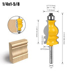 WSOOX 3PCS Architectural Molding Router Bit Set 3 Style Classical Molding Shape Router bits with 1/4" Shank Molding Bits for Furniture Making.