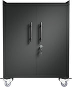 Storage Cabinet with Wheels,Locking Storage Cabinet with Drawer and Adjustable Shelf, Metal Cabinet,Rolling Tool Cabinets for Garage, Assembly Required (18.1" D x 30.3" W x 35.4" H)