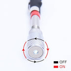 Telescopic Inspection Mirror with 2LED Lights, Telescopic Mirror Round Mirror, Telescopic Magnetic Pickup with LED Lights Tool kit.